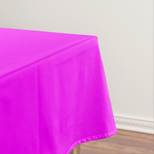 Fuchsia Pink Solid Color Classic Elegant Tablecloth