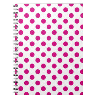 Fuchsia polka dots