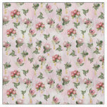 Fuchsia Protea flower bouquets with sage leaves Fabric