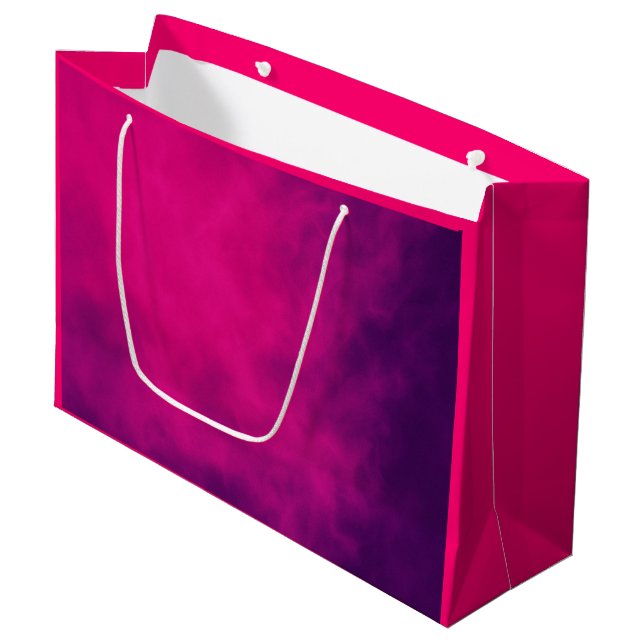 Fuchsia Purple Cloud Gift Bag – Customizable (Front Angled)