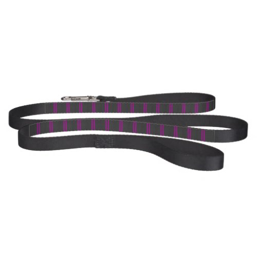 Fuchsia Racing Stripes in Carbon Fiber Style Pet Leash