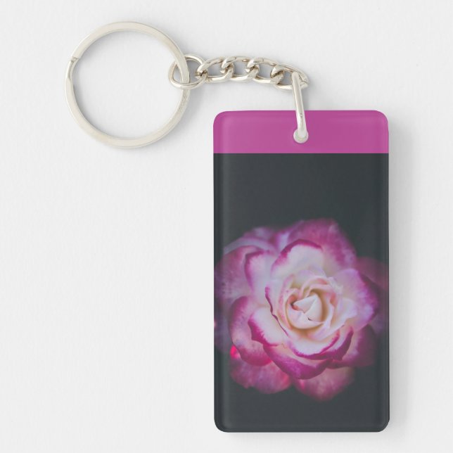 Fuchsia rose keychain (Front)