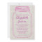Fuchsia Rustic Burlap Mason Jar Wedding Invitation