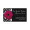 Fuchsia Scroll Gerbera Daisy w/Black and White