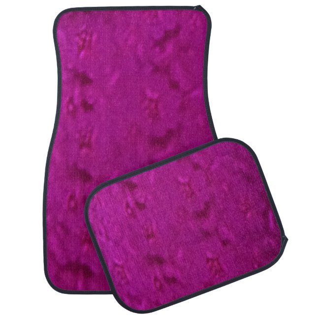 Fuchsia Set of 4 Car Mats (Set)