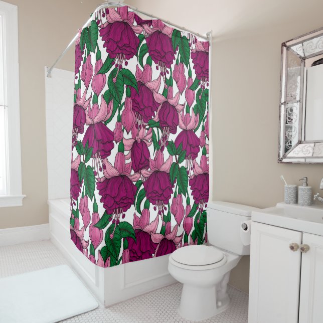 Fuchsia Shower Curtain (In Situ)