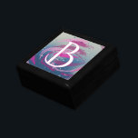 Fuchsia & Soft Pink Brushstrokes Monogram Gift Box<br><div class="desc">This gift box radiates romance before the ribbon even touches it. The bold sweep of fuchsia paired with soft pink makes it the perfect choice for weddings, bridal showers, Valentine’s Day, or birthdays with a touch of glam. Layered with a raindrop effect for subtle texture, it whispers elegance and passion...</div>