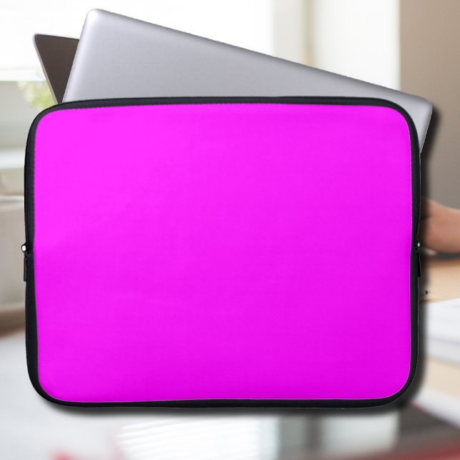 Fuchsia Solid Color | Classic Elegant Laptop Sleeve (Creator Uploaded)