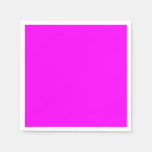Fuchsia Solid Color | Classic Elegant Napkins (Front)