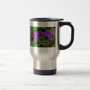 Fuchsia Spiderwort Twins Wildflower Gifts  Apparel Travel Mug