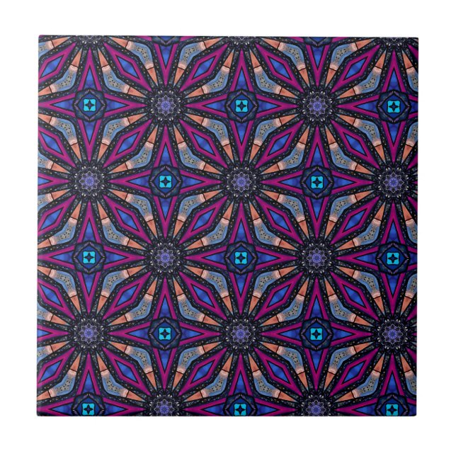 Fuchsia Stargazer  Ceramic Tile (Front)