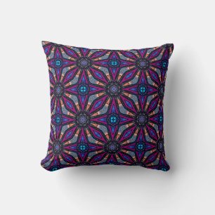 Fuchsia Stargazer Throw Pillow