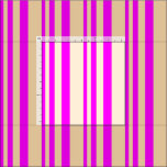 [ Thumbnail: Fuchsia & Tan Colored Lines/Stripes Pattern Fabric ]
