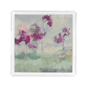 Fuchsia Treeline Acrylic Tray