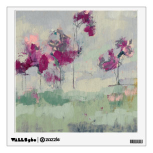 Fuchsia Treeline Wall Decal