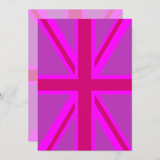 Fuchsia Union Jack (Front/Back)