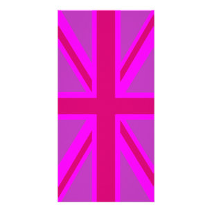 Fuchsia Union Jack Card