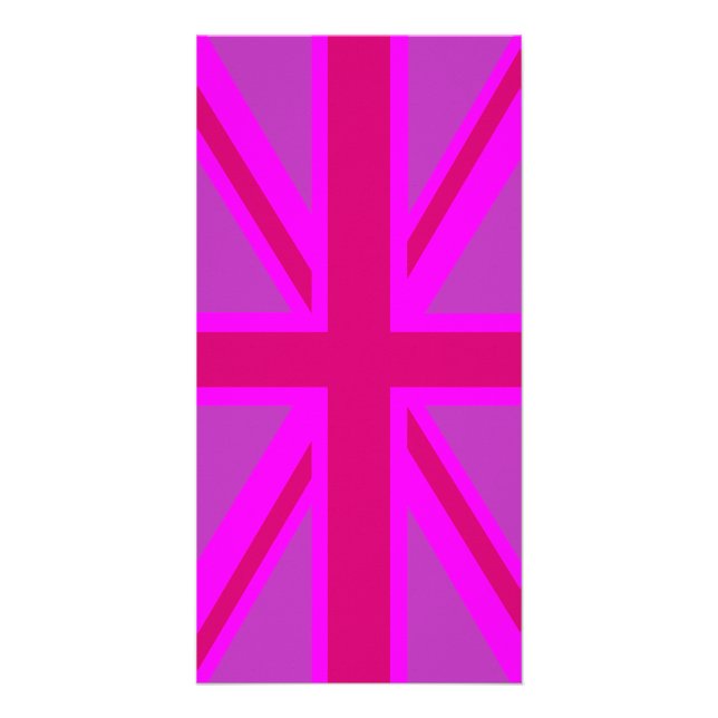 Fuchsia Union Jack Card (Front)