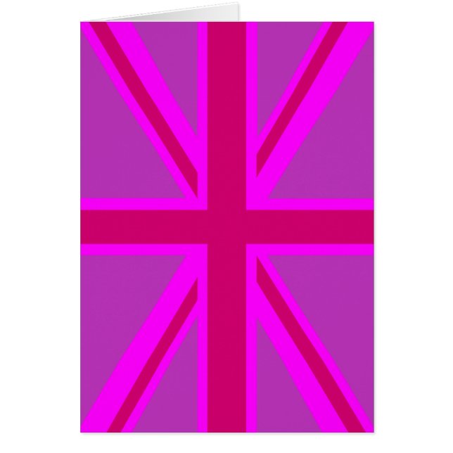 Fuchsia Union Jack Cards (Front)