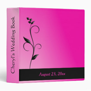 Fuchsia Wedding Binder