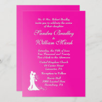 Fuchsia Wedding Invitation