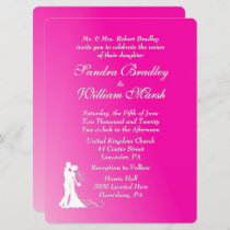 Fuchsia Wedding Invitation
