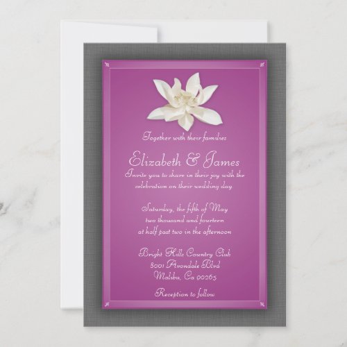Fuchsia Wedding Invitations