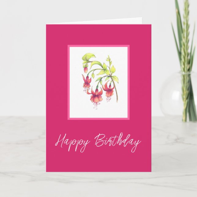 Fuchsias Card (Front)