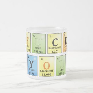 Fuck you in chemical elements color