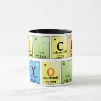 Fuck you in chemical elements color
