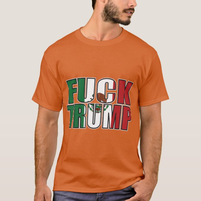 Fuckrump Meican Flag boy T-Shirt (Front)