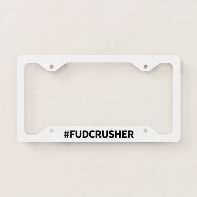 FUDCRUSHER LICENSE PLATE FRAME (Front)