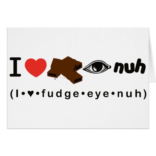 Fudge Eye Nuh Cards (Front Horizontal)