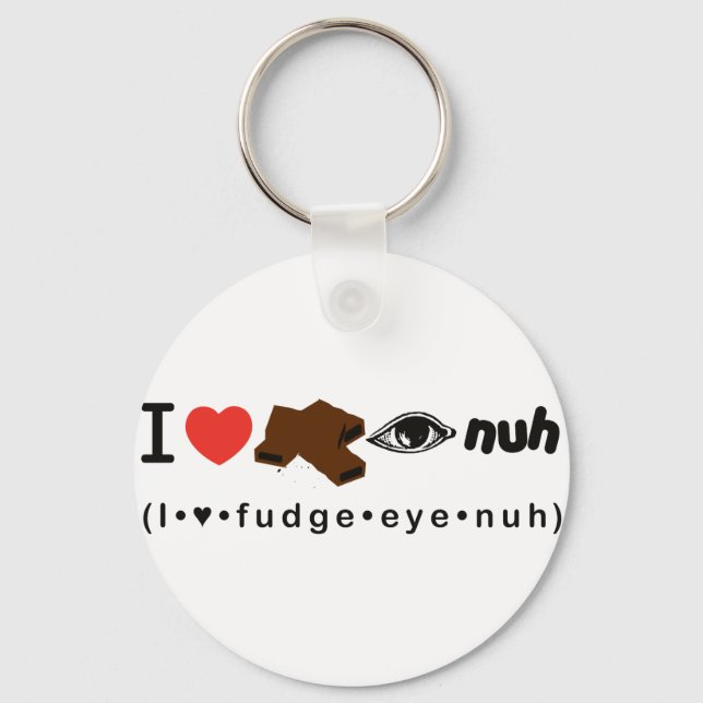 Fudge Eye Nuh Keychain (Front)