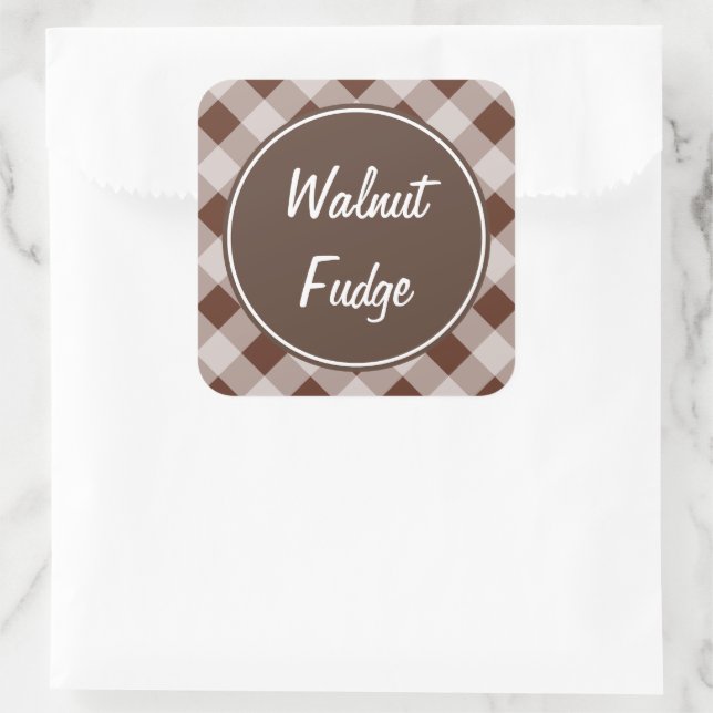 Fudge Gingham Kitchen Stickers (Bag)