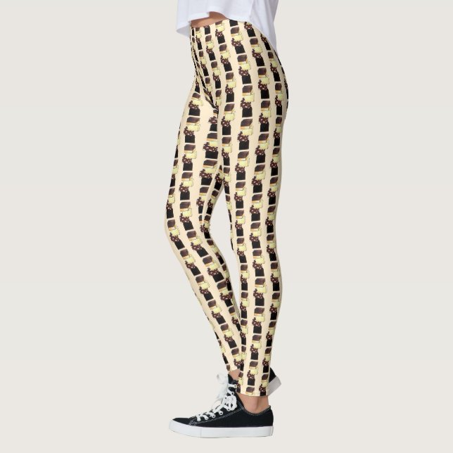 Fudge Stack Confection Confectionery Candy Sweets Leggings (Left)