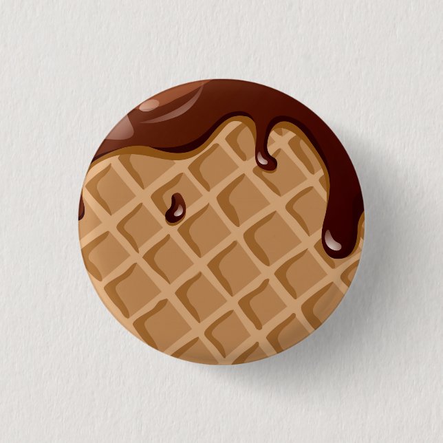 Fudge Waffle Cone Pinback Button (Front)