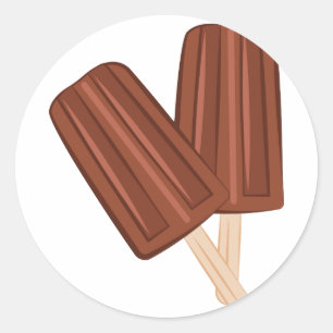 Fudgesicle Classic Round Sticker