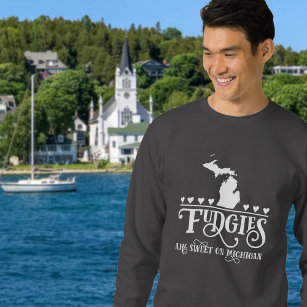 Fudgies Are Sweet on Michigan Sweatshirt