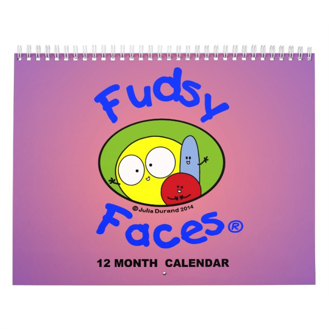 "Fudsy Faces"- 12 Month Calendar (Cover)