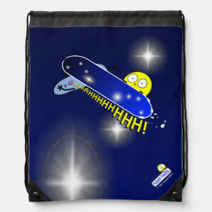 "Fudsy Faces"-Vertigo-Drawstring Backpack