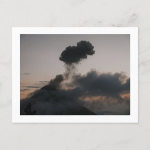 Fuego Volcano in Guatemala Holiday Postcard