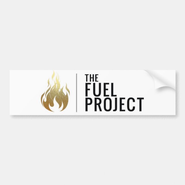 Fuel Bumper Sticker (Gold) (Front)