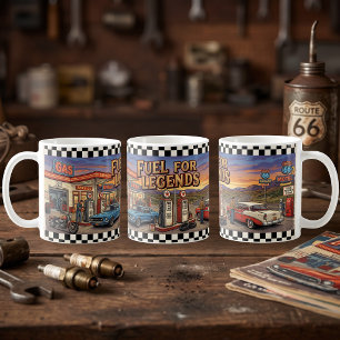 Fuel For Legends Vintage Route 66 Gas Station Coffee Mug