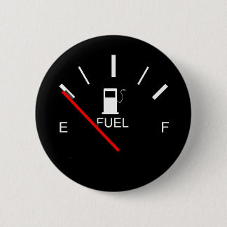 FUEL GAUGE EMPTY FULL BLACK WHITE RED TRAVEL BUTTO BUTTON