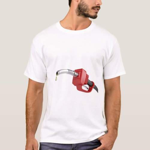 Fuel pump nozzle with last drop of fuel T_Shirt