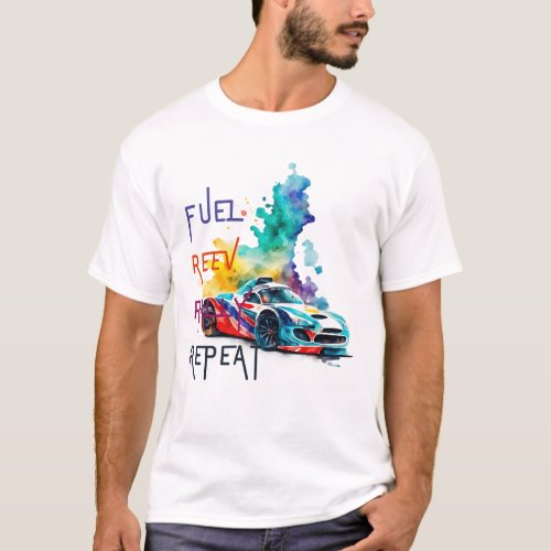 Fuel Reev Rally Repeat Car Rally  T_Shirt
