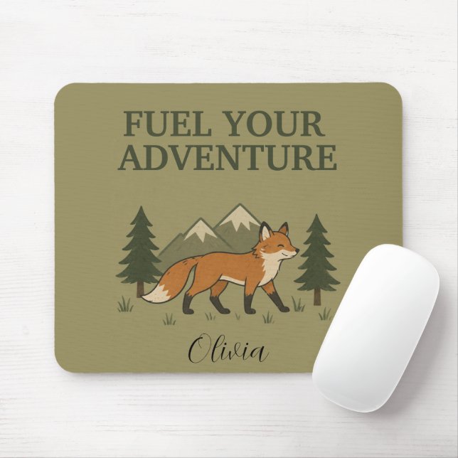 Fuel Your Adventure Fox Mousepad (With Mouse)