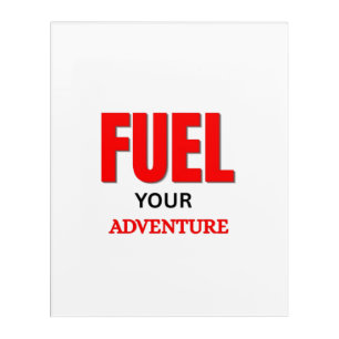 Fuel Your Adventure – Outdoor Motorcycle Typograph Acrylic Print