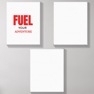 Fuel Your Adventure – Outdoor Motorcycle Typograph Canvas Photo Tile